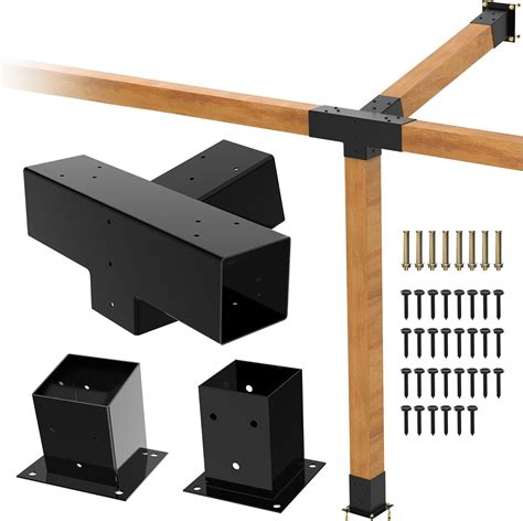 metal bracket for pergola|wall mount pergola brackets.